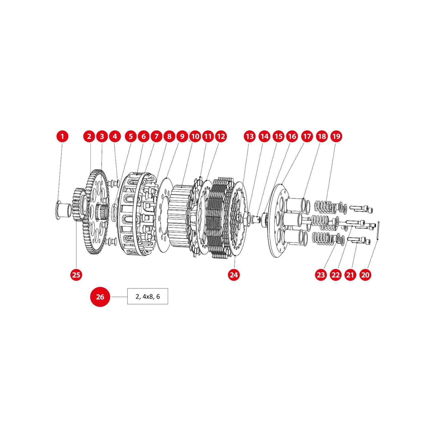 17a/ CLUTCH PRESSURE PLATE WITH BEARING REINFORCED