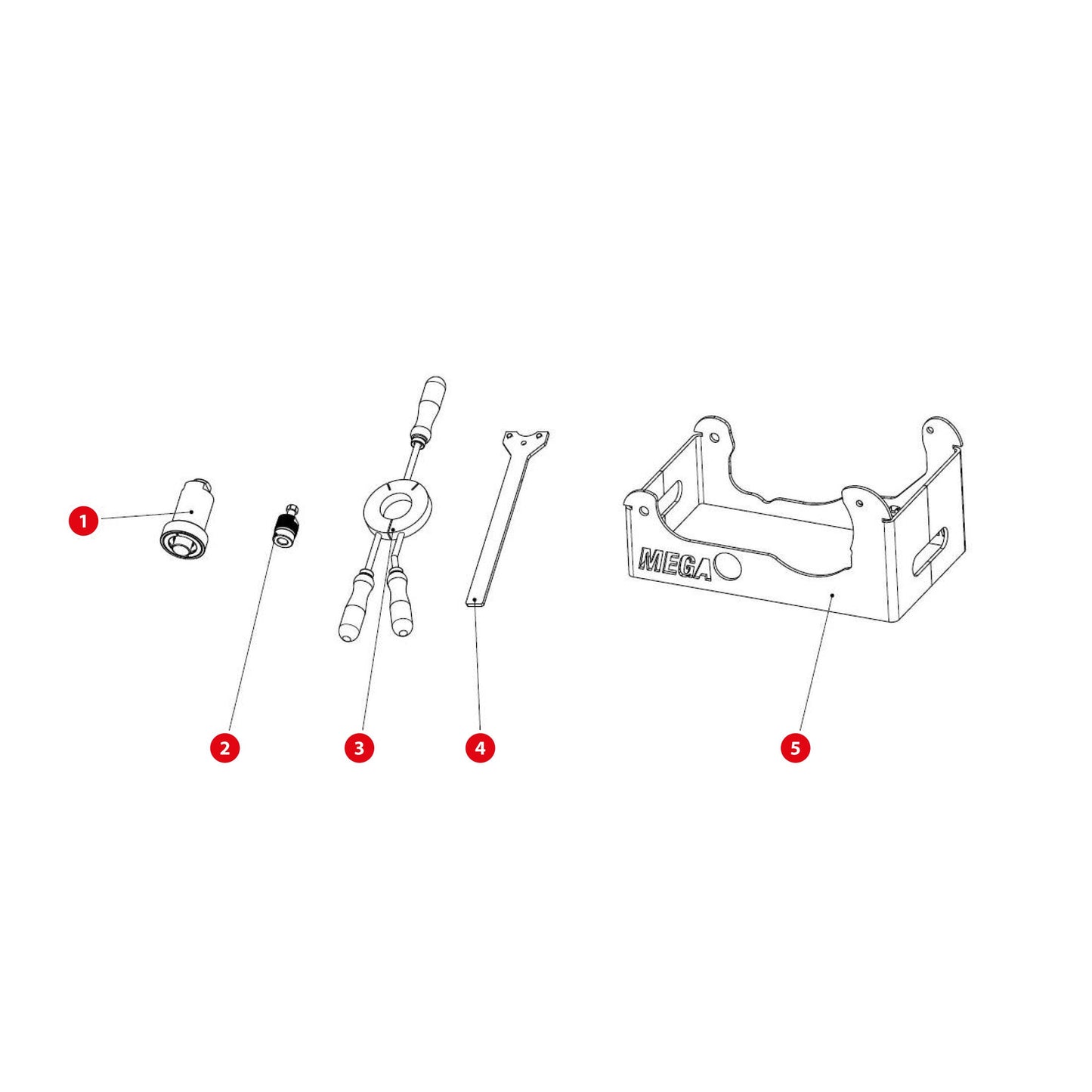 1/ RELEASE SHAFT WITH SERRATION